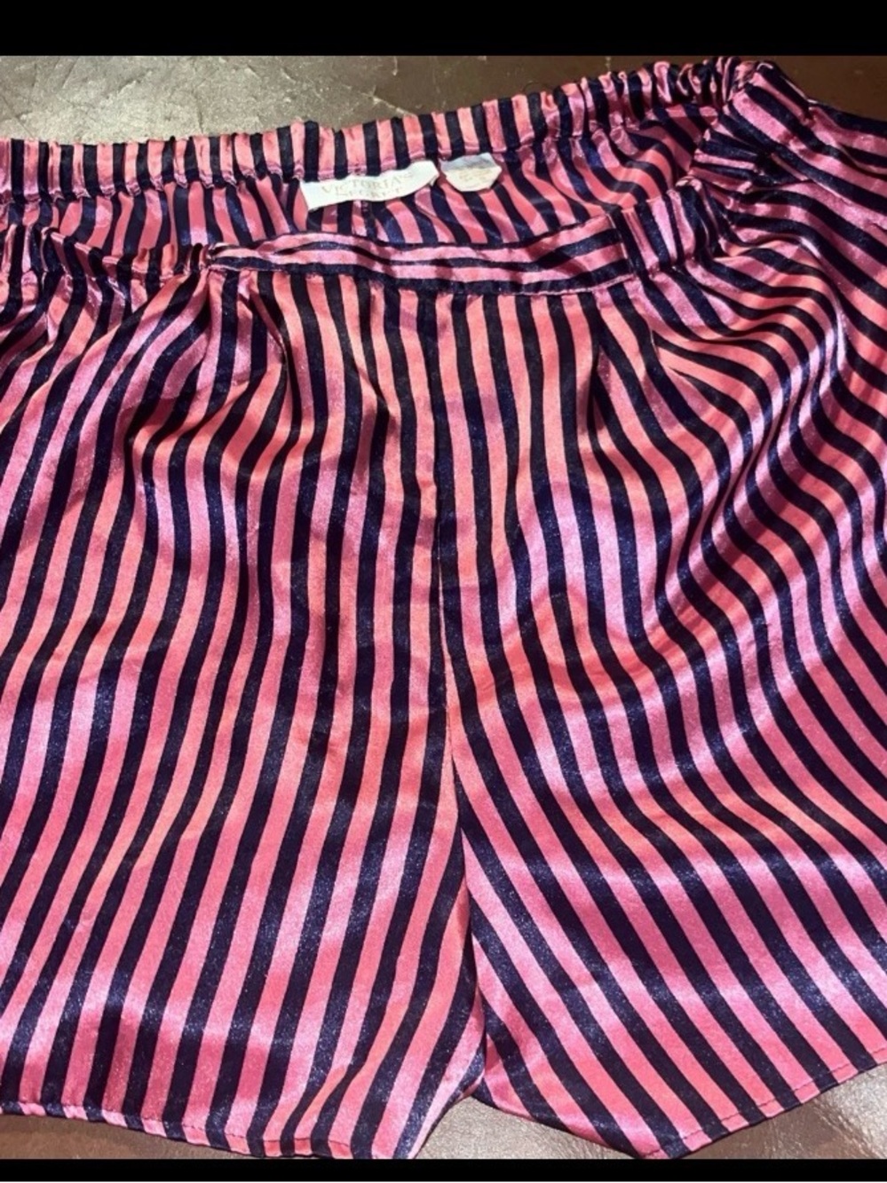 Vtg Victoria’s Secret GOLD LABEL 80s/90s Coquette Aesthetic Striped Tap Shorts S